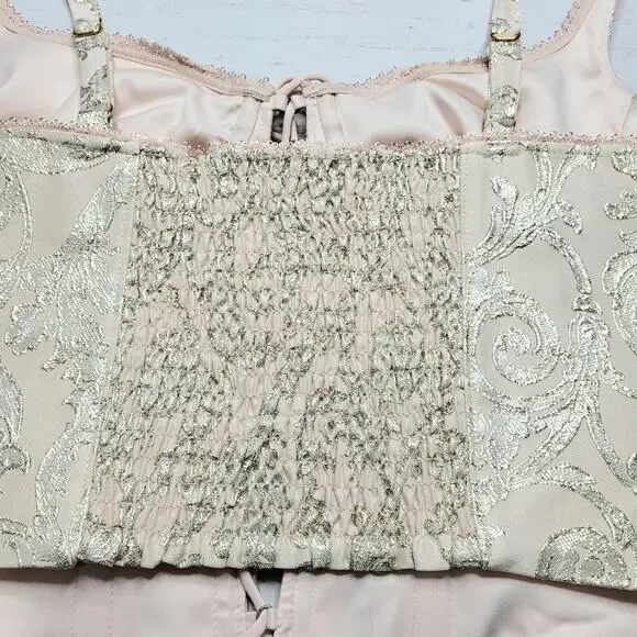 Rumored Cream Lace-Up Crop Top - Picture 6 of 10